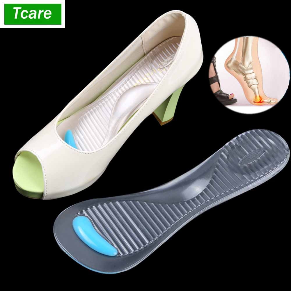 PREORDER Tcare Pijat Kaki Care 3/4 Sepatu Hak Tinggi Sol Gel Silikon Sol untuk Wanita Sepatu Hak