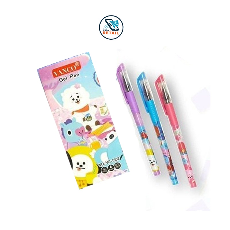 

3 PCS Pen Gel BTS Murah / Pulpen Fancy