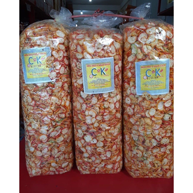 

seblak kering pedas | keripik peda | kripik seblak pedas