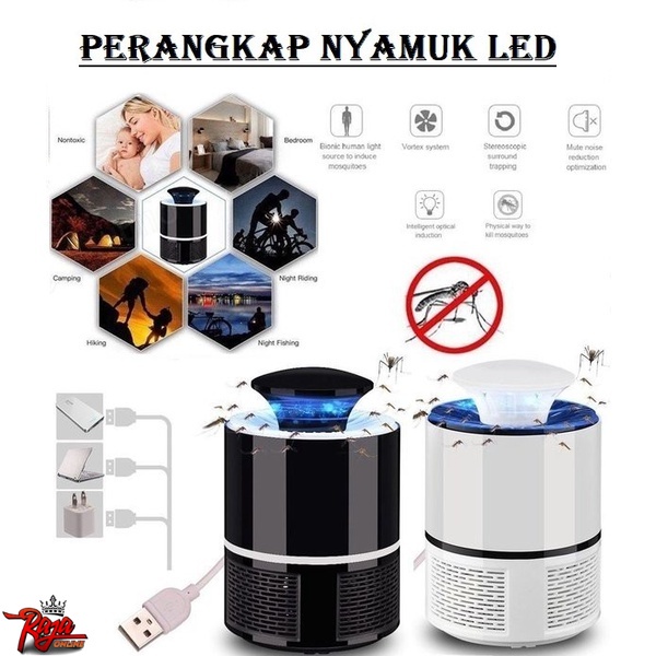 PN18 - Perangkap Nyamuk Lampu LED Ultraviolet Portable AMPUH