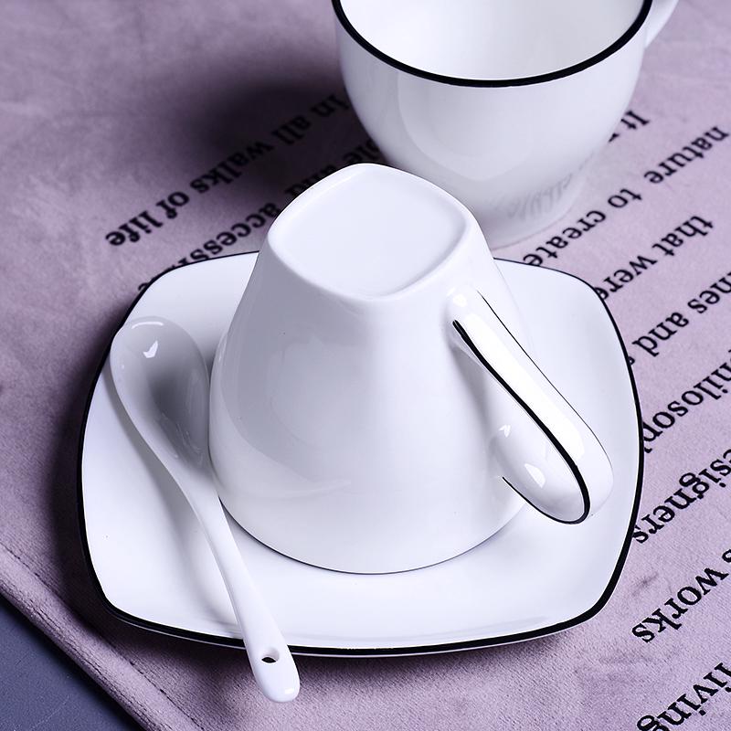 Nordic keramik kopi latte cangkir set dengan piring  rumah 