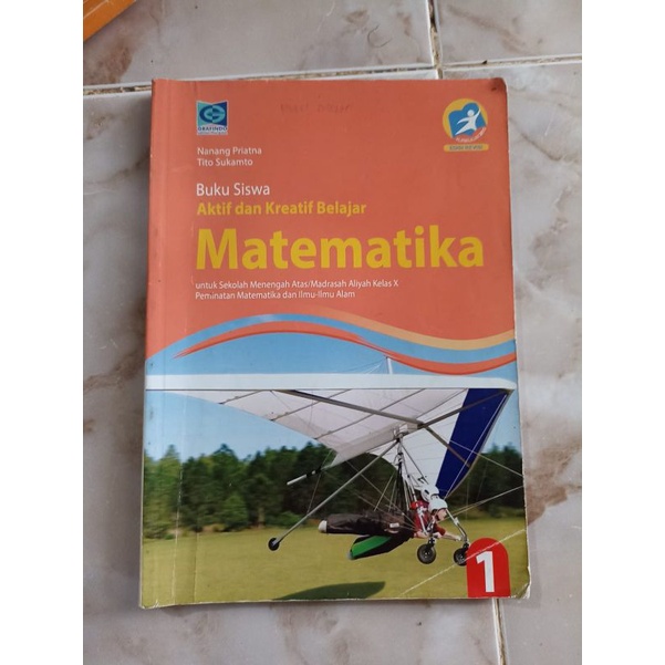 buku matematika peminatan atau MTK minat kelas 10 grafindo