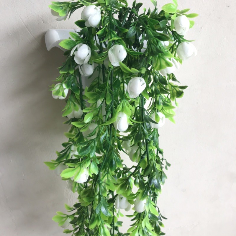 RAMBAT PRITI GANTUNG bunga julur salur rambat bunga plastik artificial shabby decor grosir murah-5