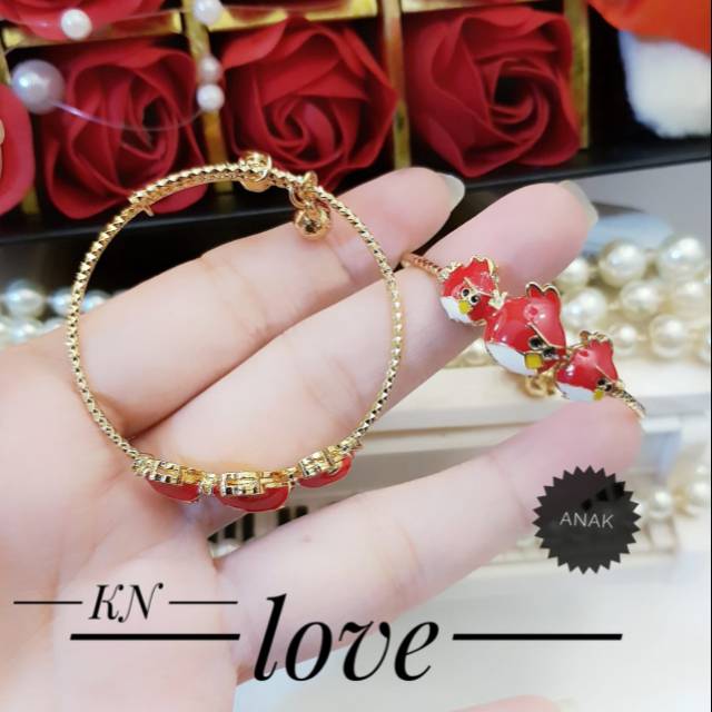 Xuping gelang anak lapis emas 18k 0208i