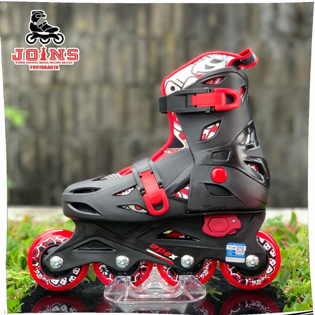 Sepatu Roda Inline Skate Flying Eagle Apex Black Red