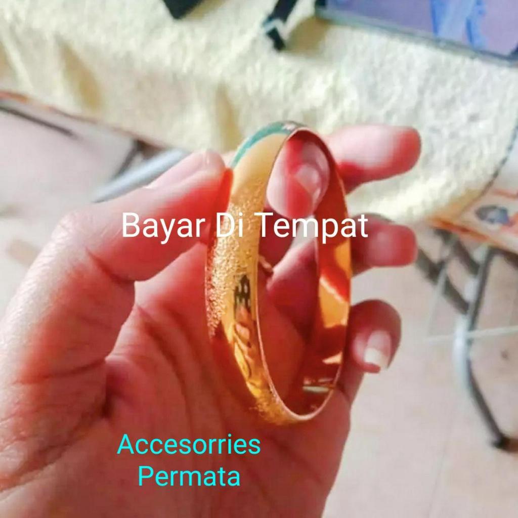 Gelang Tangan Wanita Bangkok Pasir Warna Emas 24k