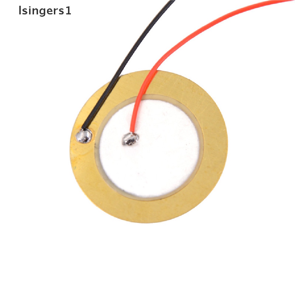 (lsingers1) 10pcs Disk Drum Trigger Sensor Suara 27mm + Kabel Tembaga