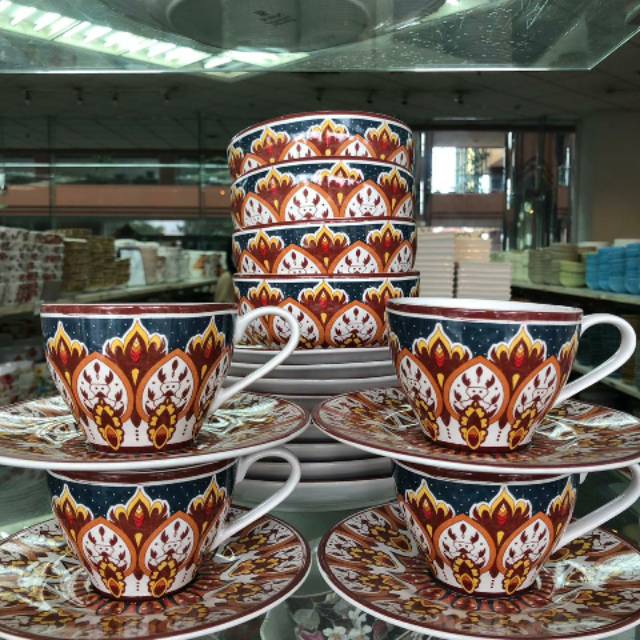 Dinner set merk sango piring gelas mangkok #009