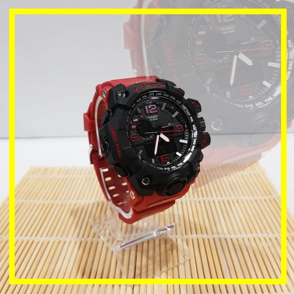 GARANSI TERMURAH!!! Jam Tangan Pria Murah Casio G-shock Dual Time GWG-1000