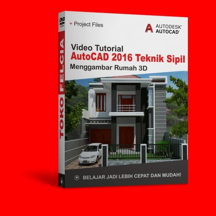 BUKU Promo Termurah Terbaru Berkualitas YH253 Video Tutorial AutoCAD 2016 Teknik Sipil