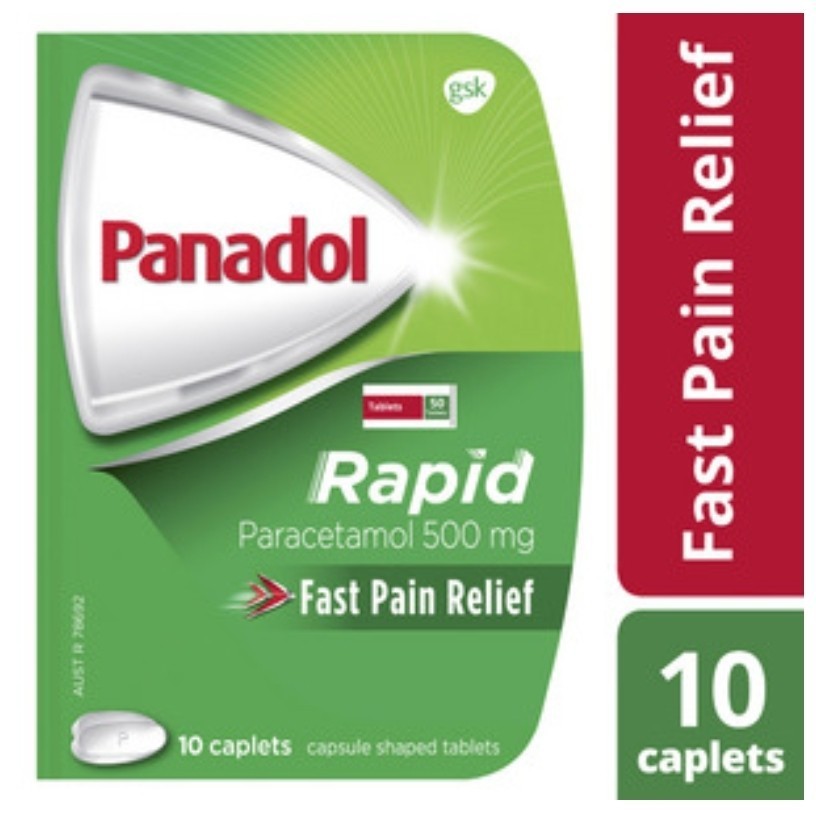 Jual Panadol Made In Australia Rapid 10 Caps Pain Relief Paracetamol ...