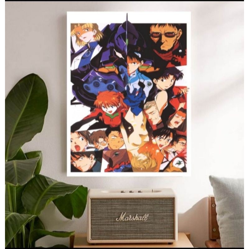 "Anime, Evangelion, ver.3" Poster Kayu (30x22)