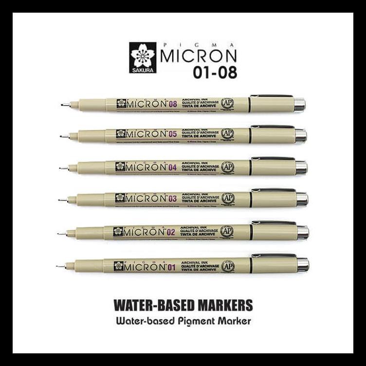 

Sakura Pigma Micron Pen 01-08 - Black Nol Dua Terlengkap