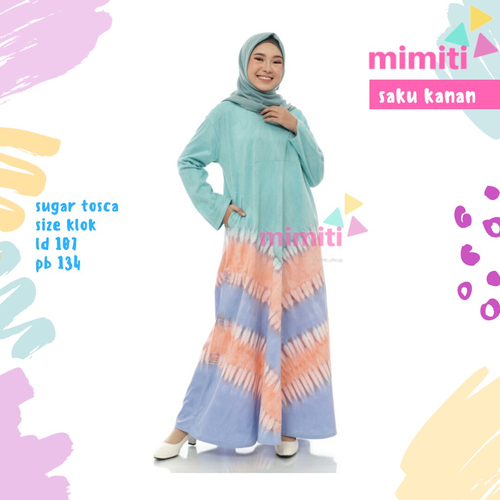 MIMITI SERIES Gamis Baju Wanita Muslim Homey Dress Home dress Syar'i Dres Terbaru Kaos Rumah Sugar 2