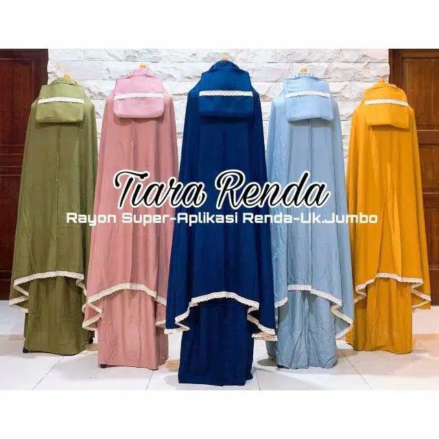 PROMO BISA COD MUKENA DEWASA mukena bali dewasa polos renda katun rayon murah dan tebal PREMIUM JUMB