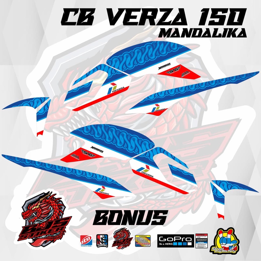 Striping cb verza 150 - Stiker Decal cb verza 150 mandalika