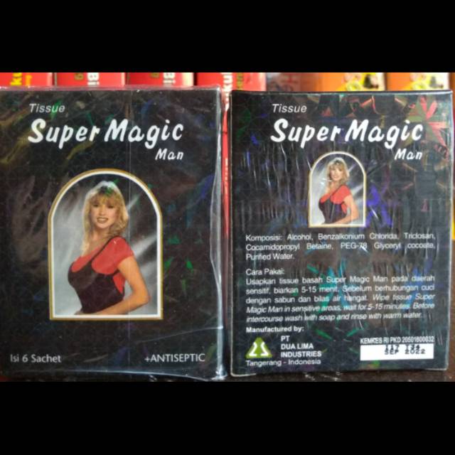 Tisu tissue Super magic man/antiseptik