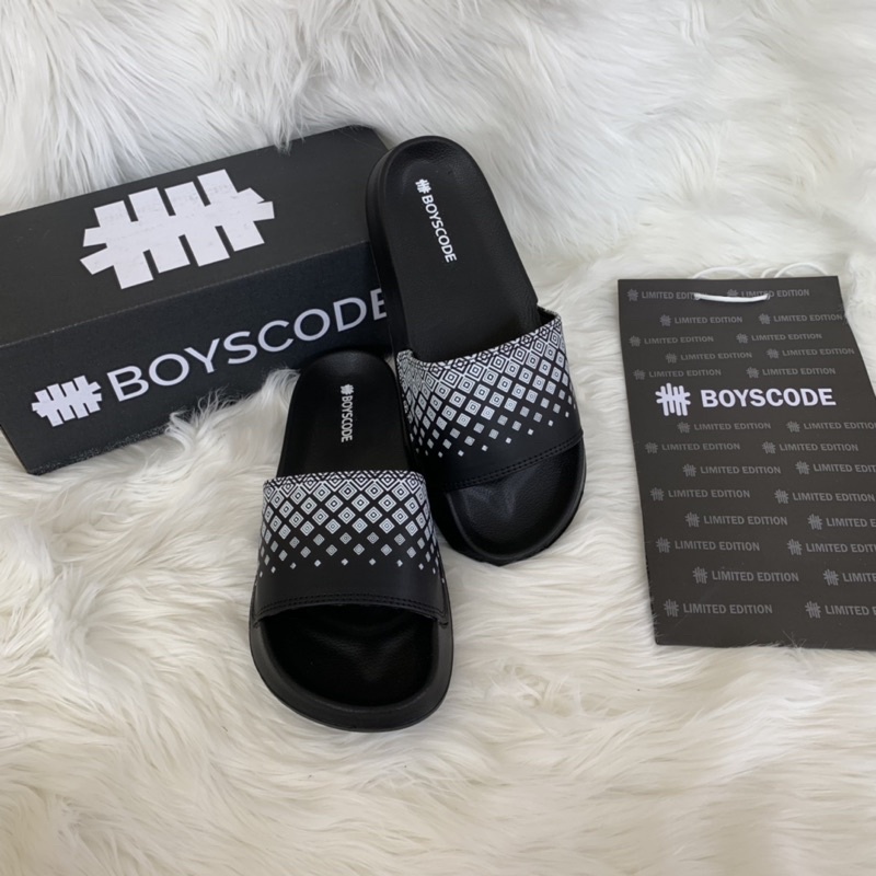 [BOYSCODE] TYPE 10 Sandal Selop Batik Yunani / Sendal Slide Pria Wanita / Sendal Slip On