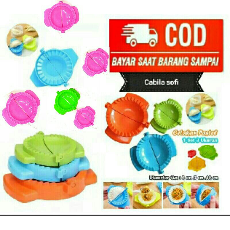 cetakan pastel 1 set isi 3 kecil sedang besar