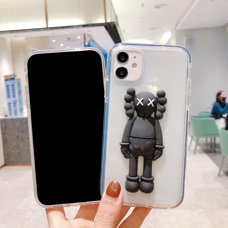 Kaws 3D Case Iphone Oppo Vivo V21 Y51 V20 SE Xiaomi 9 10 11 Redmi Note 5 6 7 8 Realme 3 Pro C20 C21