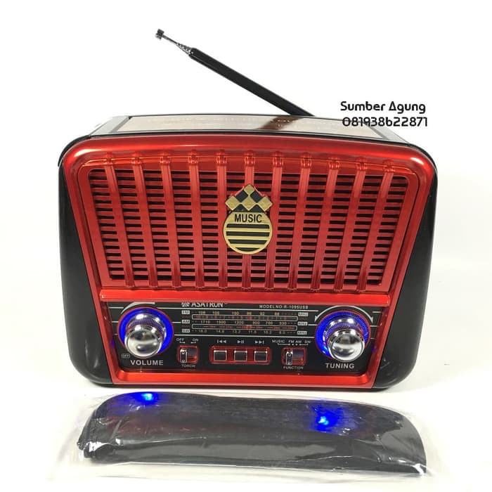 ASATRON R1095USB 1095 R1095 Speaker Radio 3 Band USB TF Memori Berkulitas