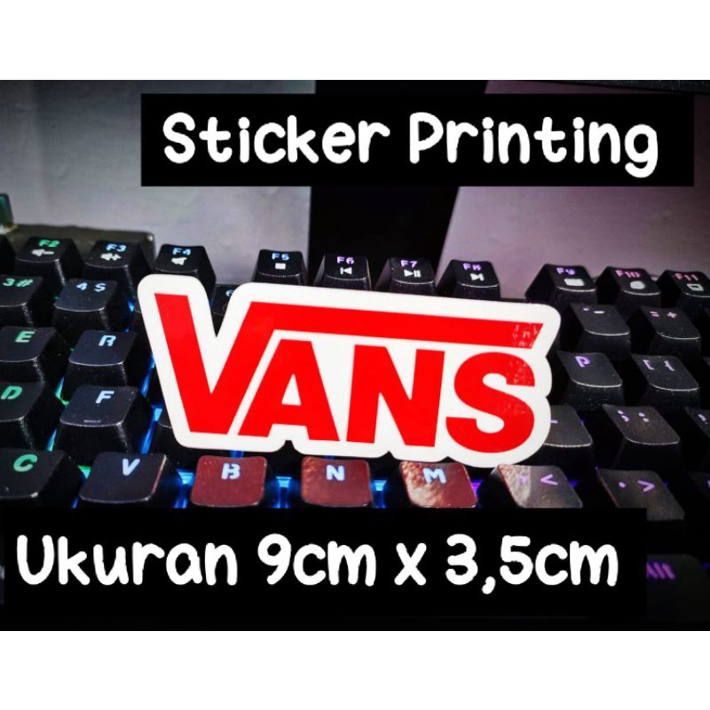 Sticker Printing Logo VANS I Stiker Brand I Stiker Distro