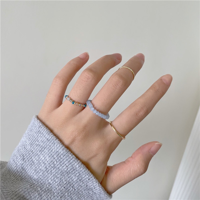 4pcs Cincin Jari Telunjuk Desain niche Untuk Wanita