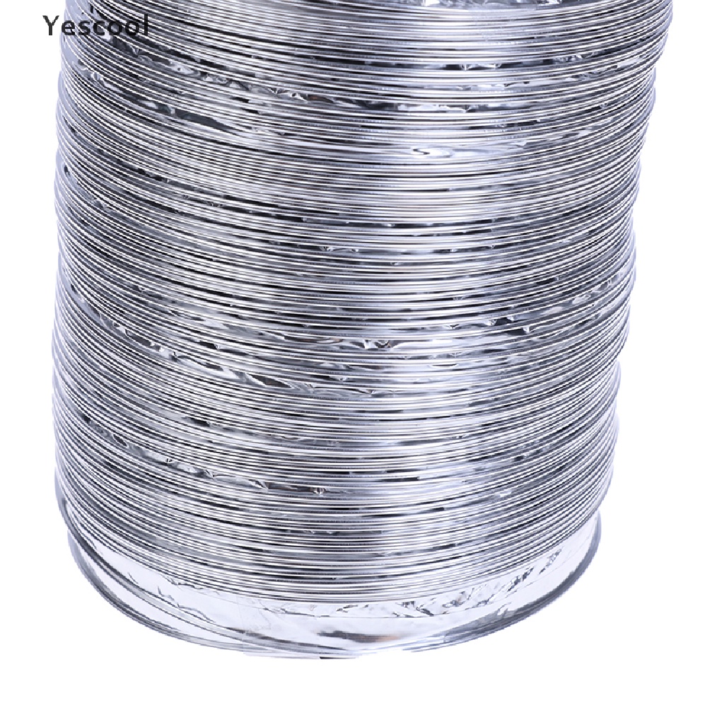 Yescool Pipa Ventilasi Udara Bahan Aluminum Ukuran 4 &quot;/ 1.5M Flexible