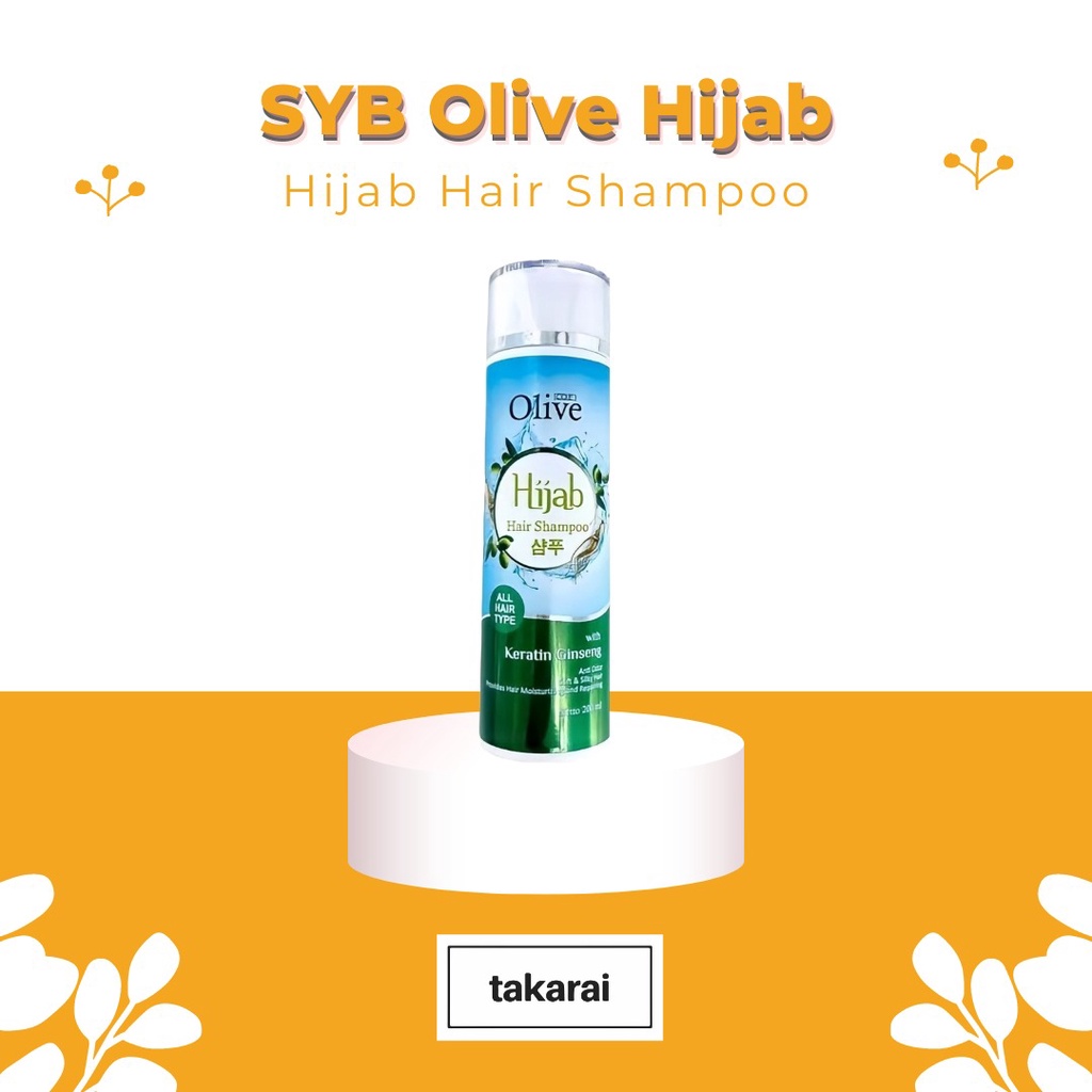 [COD] SYB Olive Hijab Shampoo Keratin Ginseng Formula Khusus Wanita Berhijab Perawatan Rambut Anti Kusut - BPOM