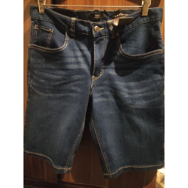 Original Mexx Celana Jeans Denim Pendek Stretch Melar Size 30 Slim Straight