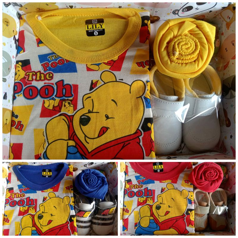 Kado bayi baru lahir/parsel sambang bayi - COWOK- ready sesuai gambar.-Pooh