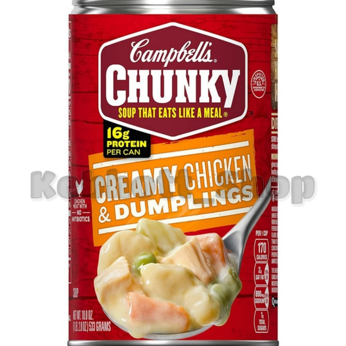 

Campbell's Chunky Creamy Chicken and Dumplings Soup 533gr | Campbells