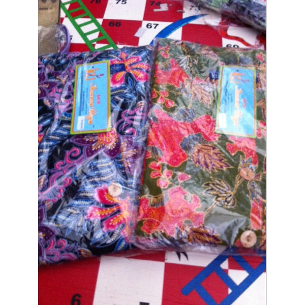 Ready daster kencana ungu daster batik pendek baju tidur batik kencana ungu MURAH MERIAH