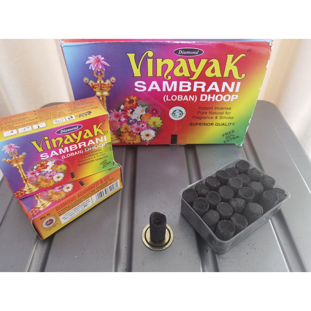 Dupa Vinayak Sambrani India Isi 20 pcs BONUS 4 pcs