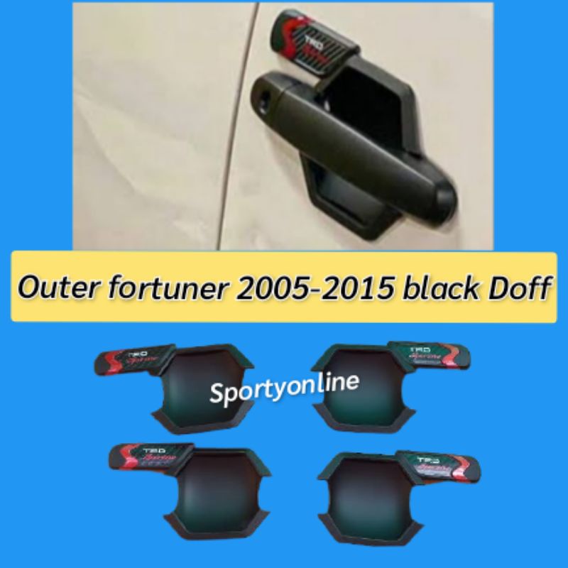 outer Fortuner 2005-2015 Black Doff