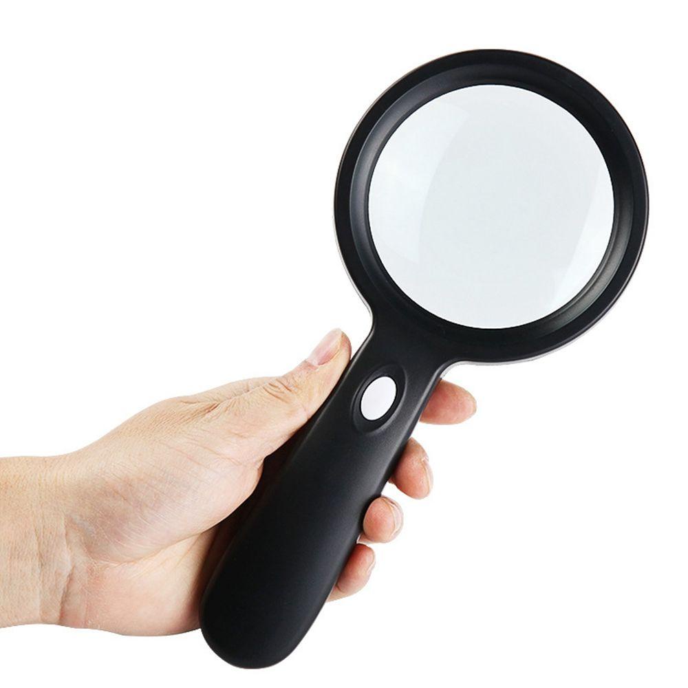 Lanfy Kaca Pembesar Berlampu 10X Penerangan Untuk Membaca Pembesar Perhiasan HD Magnifier