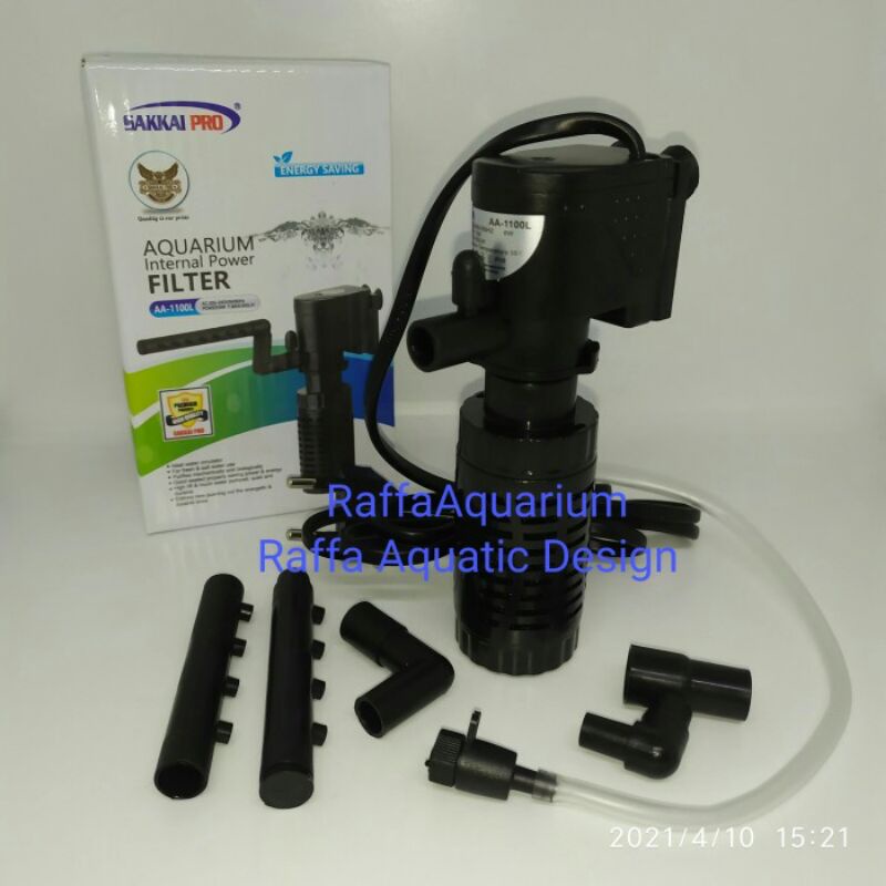 Internal filter SAKKAI PRO AA 1100 L aquarium