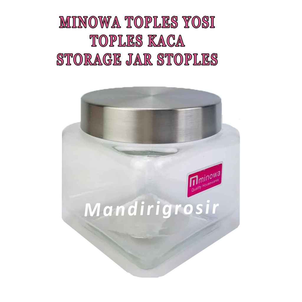 Toples Kaca Minowa * Minowa Toples * Storage Jar * Toples Penyimpanan Serbaguna