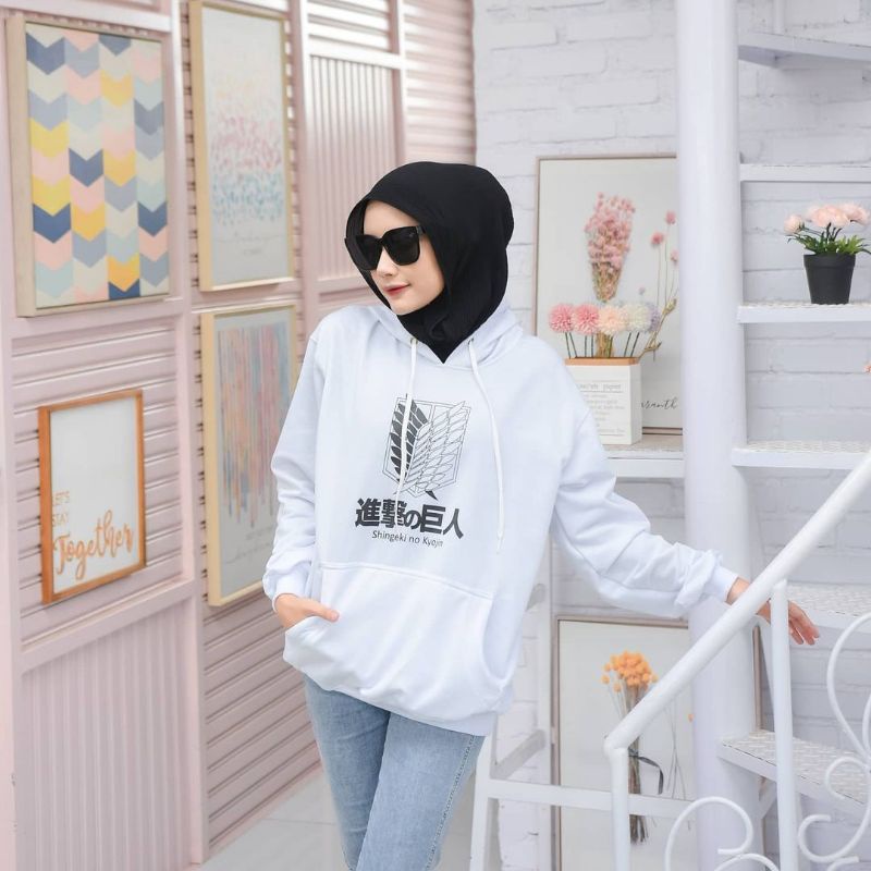 JAKET HOODIE ATTACK ON TITAN SNK (Shingeki no Kyojin) / jaket AOT Scouting Legion-3