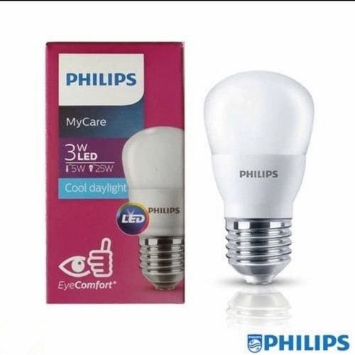 Lampu LED PHILIPS 3W Putih - LED Bulb MyCare 3Watt 3 Watt W Grosir BERGARANSI RESMI 1 TAHUN MANTAP