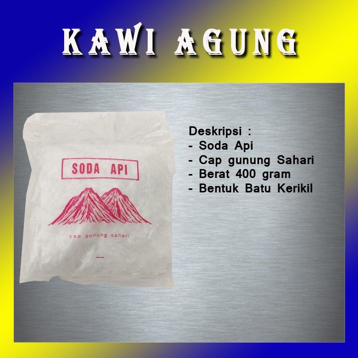 SODA API BATU KERIKIL UNTUK WC TERSUMBAT MAMPET MERONTOKAN CAT 1 KG KAWIAGUNG