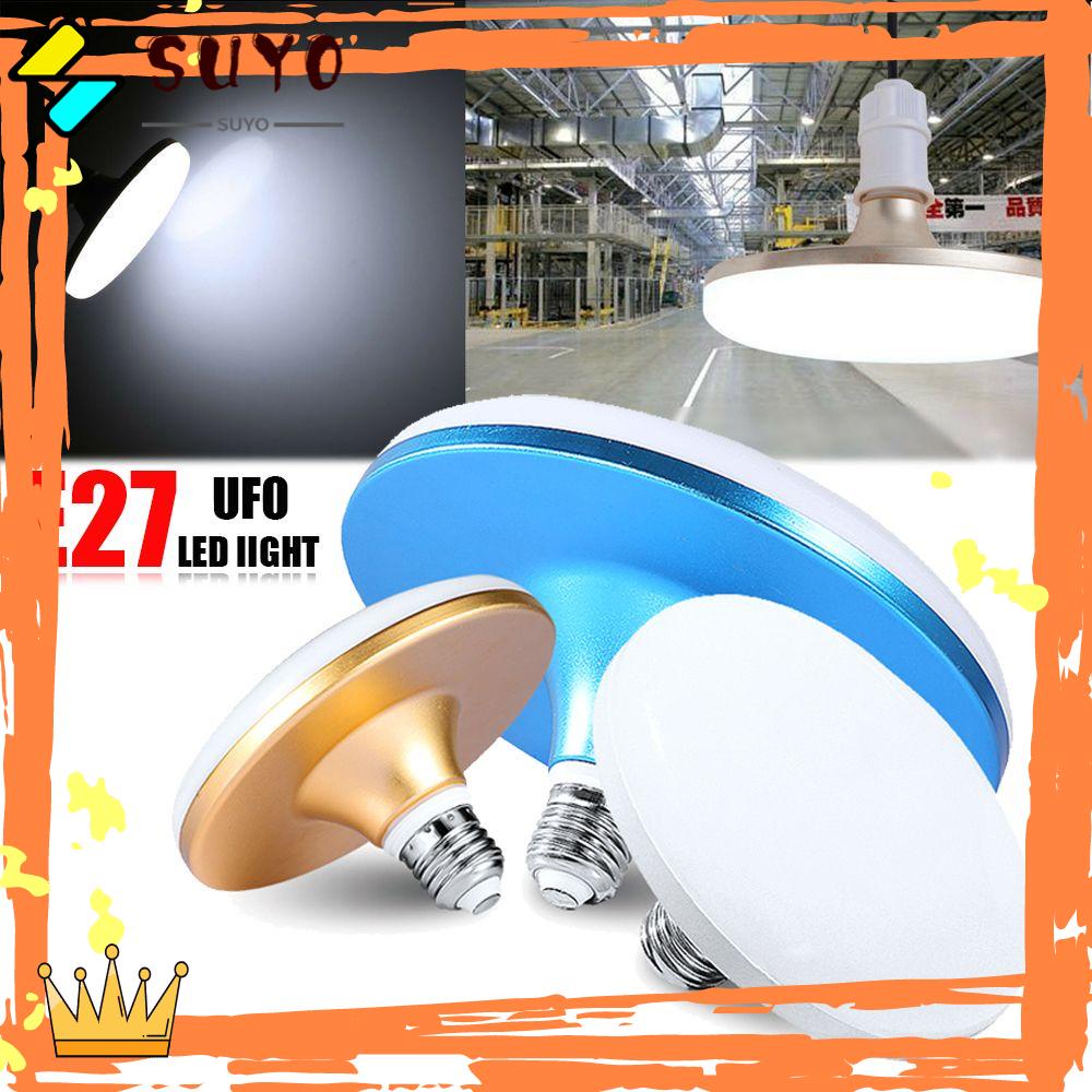 SUYOU New LED Light White Energy Saving UFO Bulb 220V 12W-65W Super Bright Home Warehouse E27/Multicolor