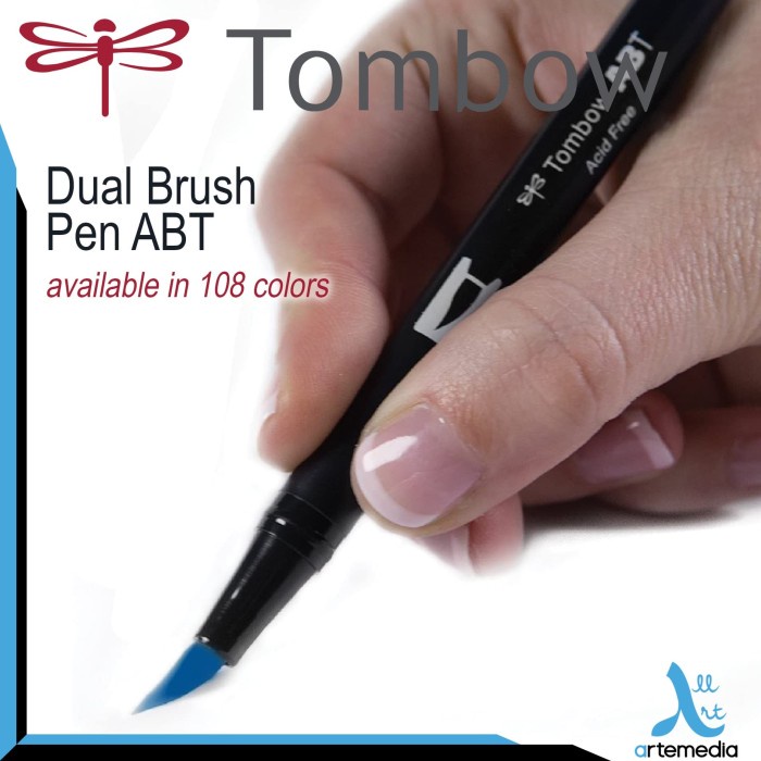 

kaligrafi-perlengkapan- tombow dual brush pen 06/06 - blender pen -perlengkapan-kaligrafi.