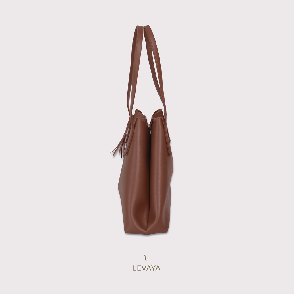 LEVAYA Liscio Totebag Magnet - Raisin - Tas Wanita