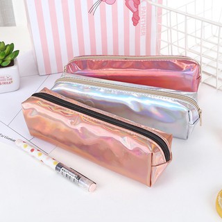 

TP10 Tempat Pensil 5 Warna Bahan PVC Laser Warna Makeup Kosmetik Kotak Pensil Pouch