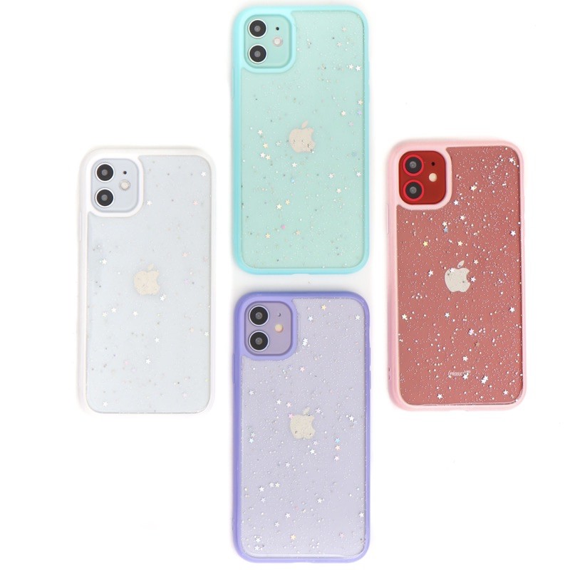 Star Light Soft Case - Glitter Bling (1) for iPhone 11 XS XR X 6 7 8 12 MINI PRO MAX