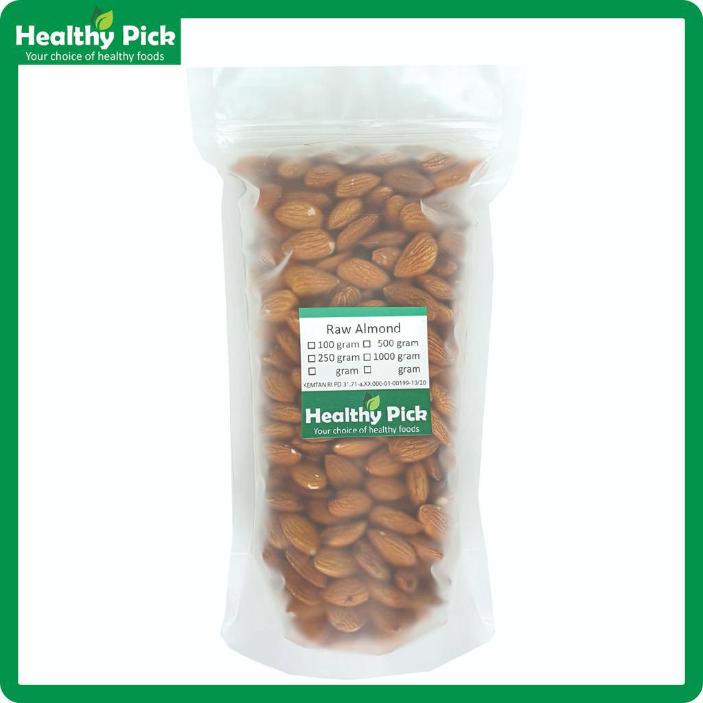 

Natural Whole Almond Raw 100 gram ( Kacang Almond Natural Mentah )