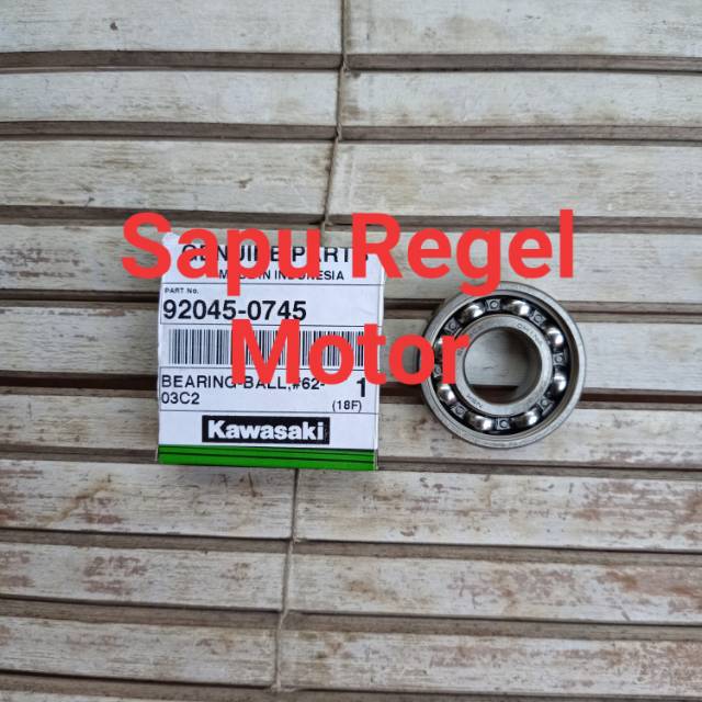 bearing as gir depan klx d tracker 150 ukuran 6203 92045-0745 original kawasaki
