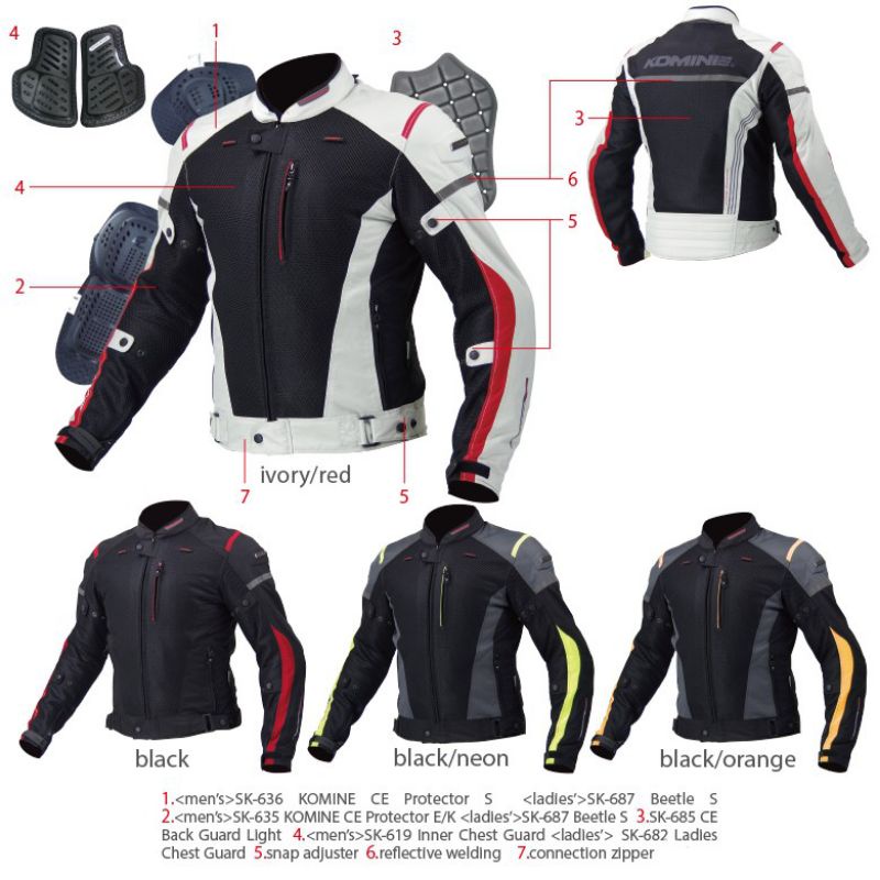 jaket touring komine