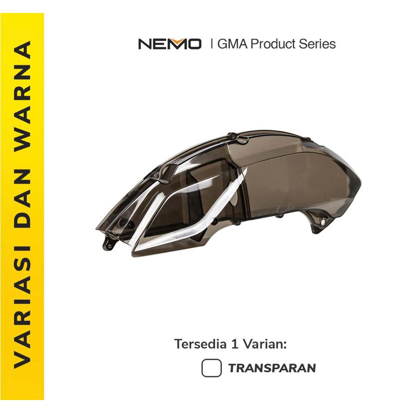 Tutup Hawa Transparant Nemo Yamaha Aerox New Nmax Cover Hawa Original PNP - Charmoto